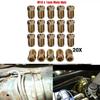 20Pcs High Quality Copper Male Short Brake Pipe Screw Nuts  for 3/16 Inch Metric Braking Tubes 10mm X 1mm