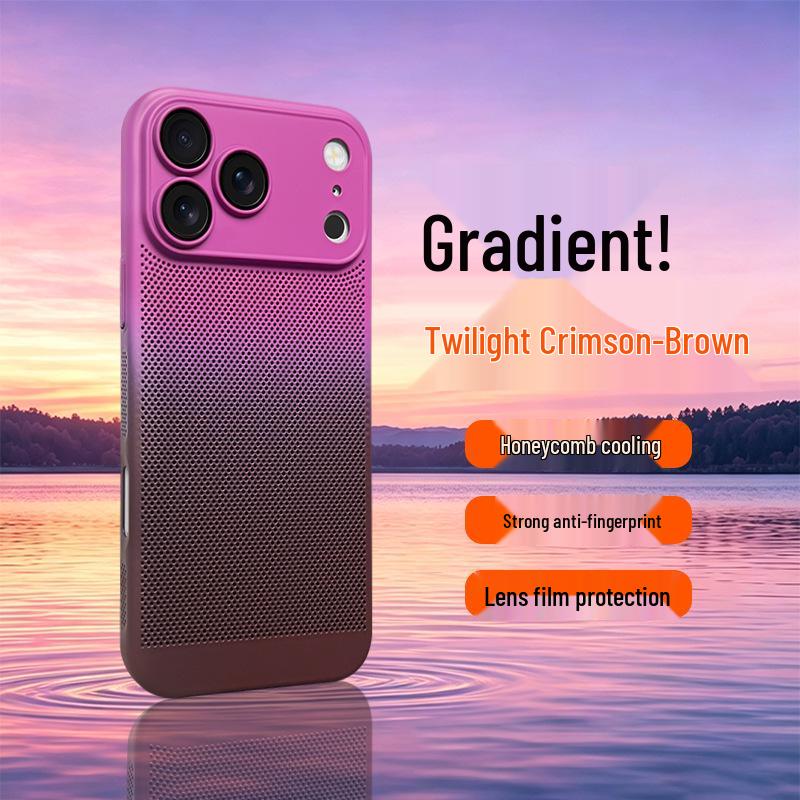 

Syndee Gradient Cooling Hard Case for iPhone 17 Pro Max 17