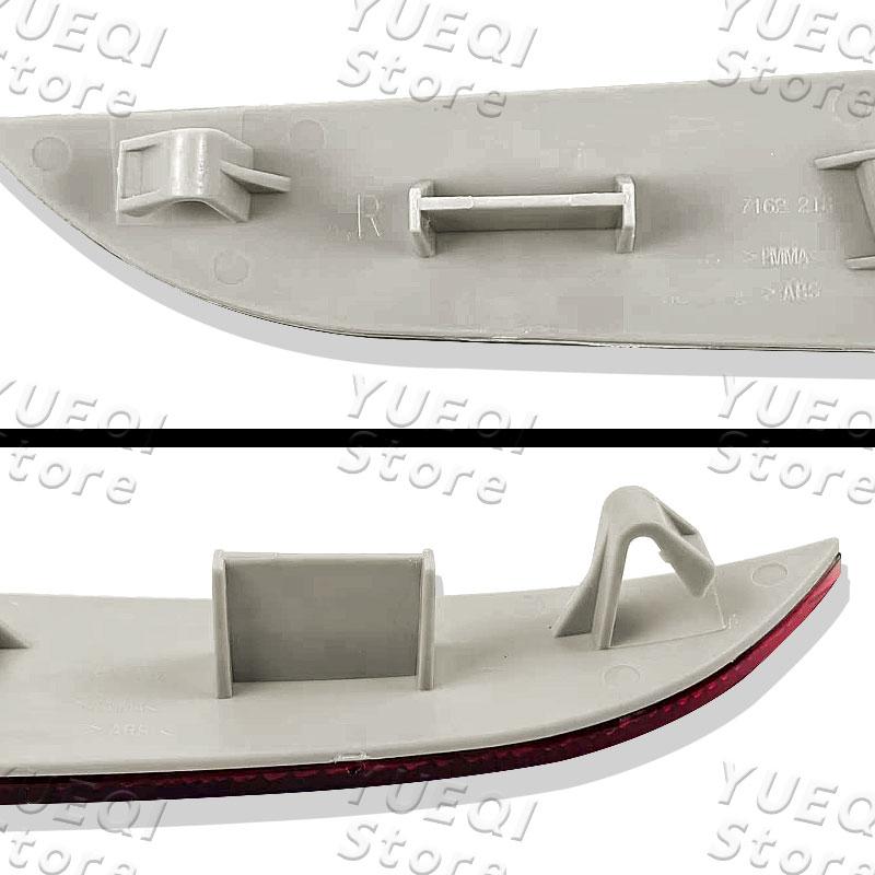 Car Rear Bumper Reflector Brake Light Red Lens Reflective Strip Signal Lamp For BMW X3 E83 2007-2010 OE:63147162217 63147162218
