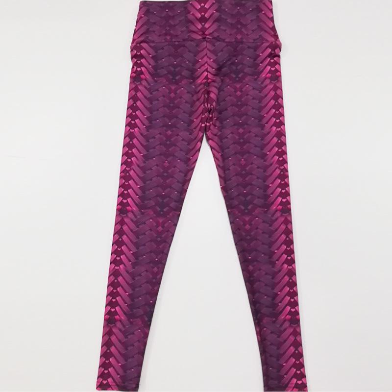 Neue Damen Hose Gewebt Digitaldruck Schlankmachend Hohe Taille Sportliche Unterteile Hose Yogahose