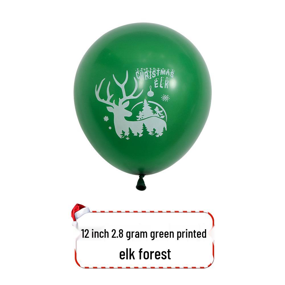 Set of 50 Christmas 12-Inch Latex Balloons: Santa & Tree Design for Party Decor