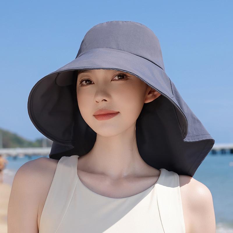 Korean Style Outdoor Bucket Hat With Double Layer Brim For Sun Protection And Water Resistance