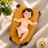 Christmas Infant Jesus Nativity Scene Christmas Christian Figurines Decor Resin Jesus In Cradle Religious Statue Ornaments