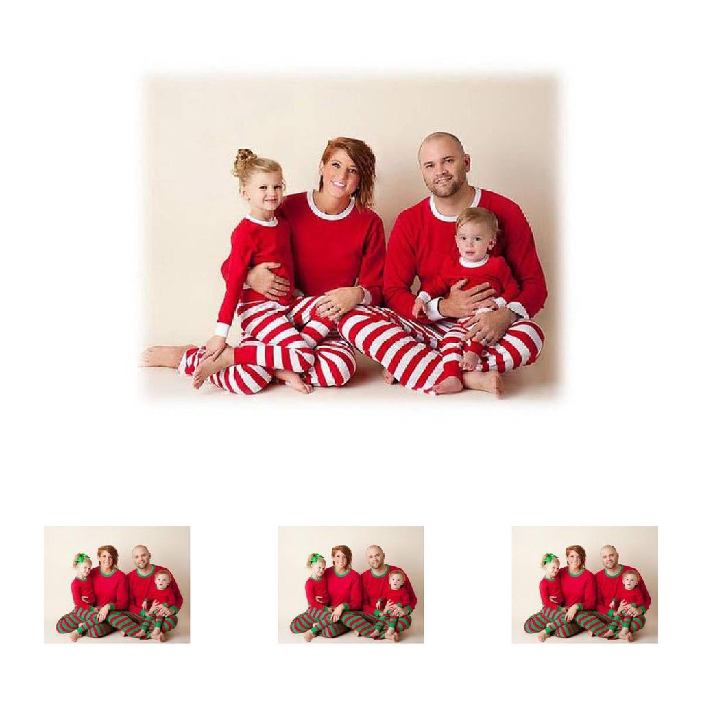 Christmas Family Matching Cotton Blend Pajamas Set
