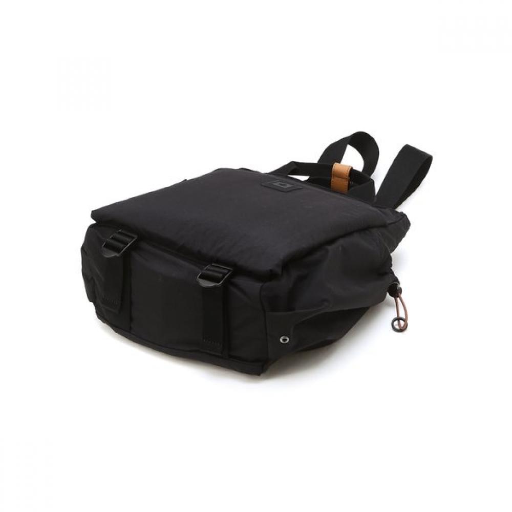 Daks Black Solid Nylon Backpack Dbba4fg16bk