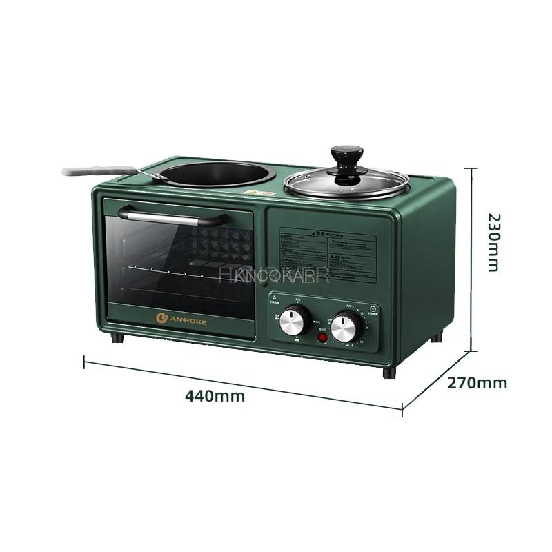 New Three-In-One Four-In-One Breakfast Maker Multi-Function Electric Oven Bread Pizza And Cake Maker Toaster Oven