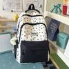 Schoolbag Mori student schoolbag female contrasting color high value campus backpack large capacity star printing fashion backpack