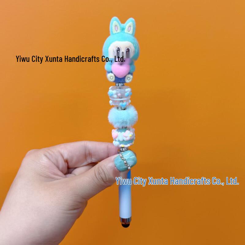DIY Bead Pen: Cute Handmade Touchscreen Gel Pen Doll - Ideal Student Gift