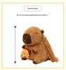 Cute Capybara Backpack Plush Toy Doll Stuffed Animal Gift for Girls' Birthday