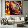 Anime Saint Seiya Wall Tapestry Aesthetic Wall Hanging Printed Fabric Blanket Decorative Tapestries for Bedroom Living Room Home Decor