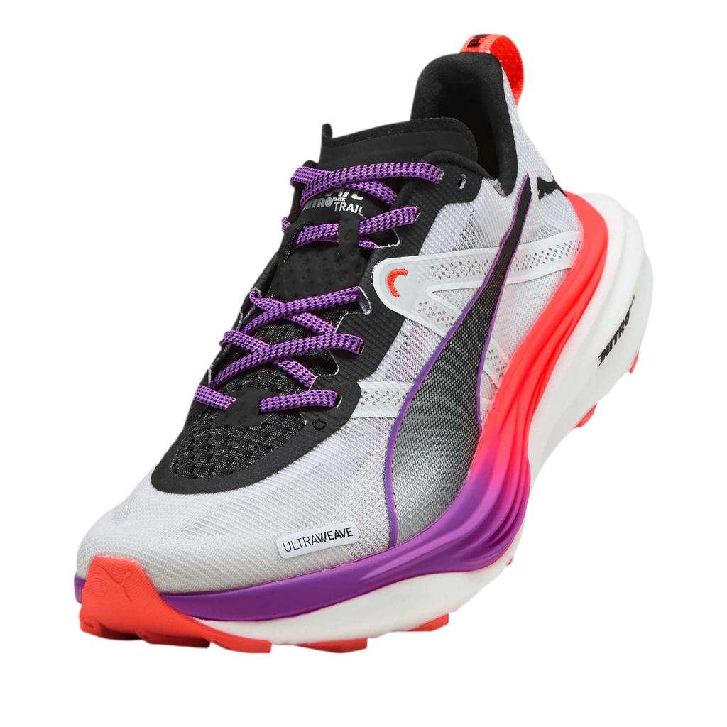 Puma Deviate Nitro Elite Trail White Glowing Red Pure Magenta Women Sneakers 310468-01