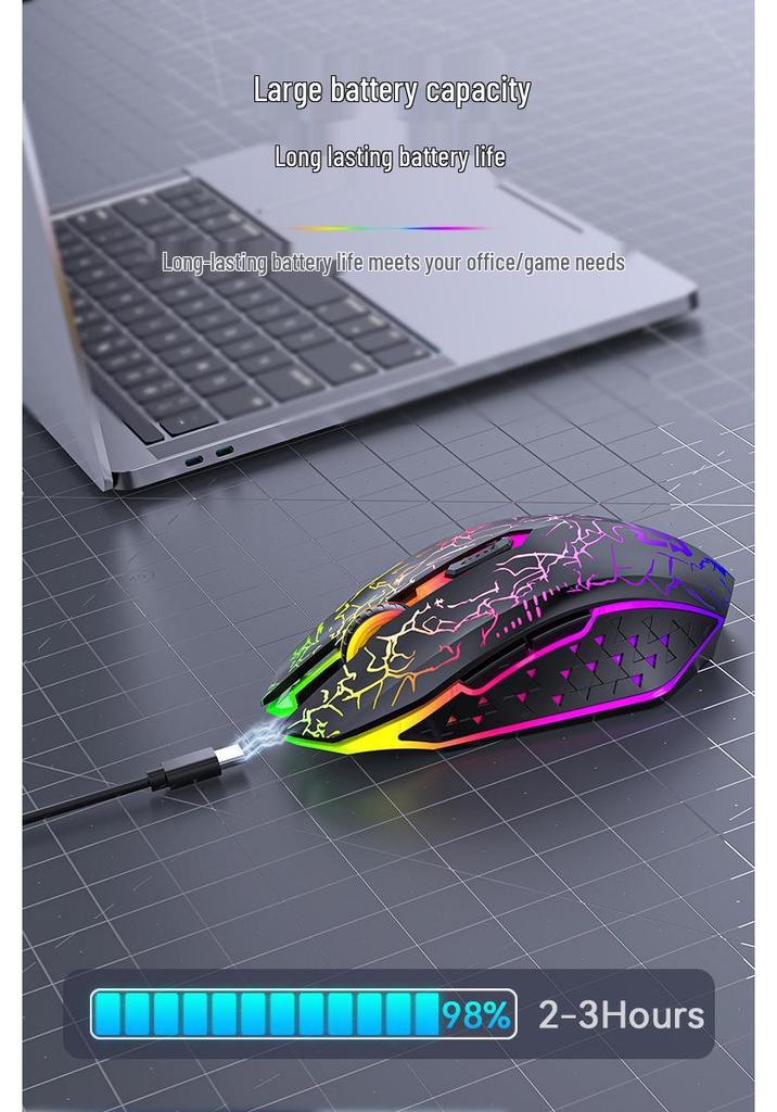 Wrangler Dual-Mode Wireless Bluetooth Gaming Mouse for E-sports and Office