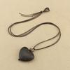 Portable Sturdy Wood Heart Pendant Necklace Accessory for Women Who Appreciate Handmade Artistics Fashion Accessories