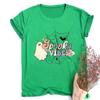 Retro Halloween Spooky Vibes Shirt Funny Halloween Unisex Short Sleeve Shirts Spooky Season TShirts Ghost Unisex Tee Clothes