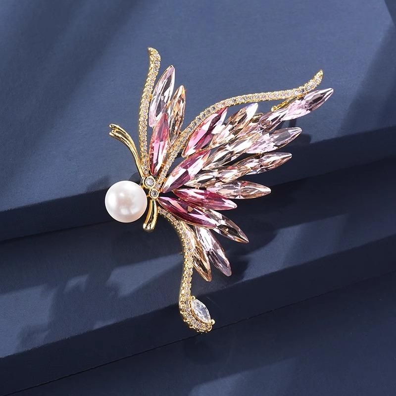 Ancient style auspicious clouds peony flower brooch elegant temperament high-end fashion corsage cheongsam Hanfu suit pin accessories
