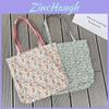 Fresh And Sweet Patterned Canvas Tote Bag Medium Size Soft Cotton Material