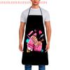 Nail Polish Printing Beauty Kitchen Women Apron Household Cleaning Pinafore Salon Home Cooking Baking Manicure Work Clothes