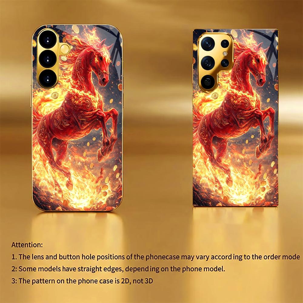 Luxurious Luxury High-end PhoneCase Electroplating Glass PhoneCase for Samsung Galaxy S26 S25 S24 S23 S22 S21 FE,Ultra,Plus