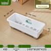 Rectangular Indoor/Outdoor Plastic Planter with Water Tray for Vegetables and Flowers