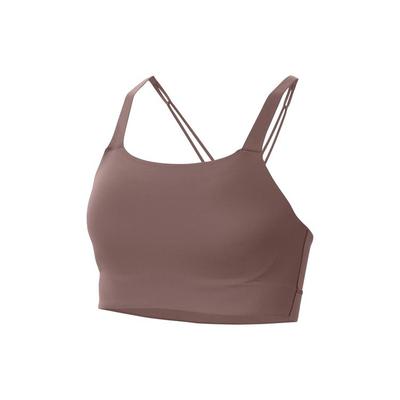 Swoosh Luxe Solid Medium Support Sports Bra Tank Women Underwear Desert CJ0545-298