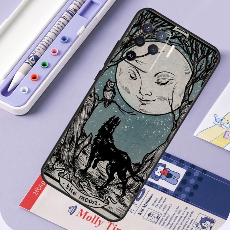 Witches Moon Tarot For Oppo A40 A60 A80 A94 A74 A54 A15 A18 A38 A58 A78 A98 A16 A76 A96 A57 A17 A77 A5 Pro Case