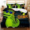 Dinosaur Sports Basketball Comfortable Duvet Quilt Cover Pillowcase Bedding Set Children Bedroom Decoration Home Textile
