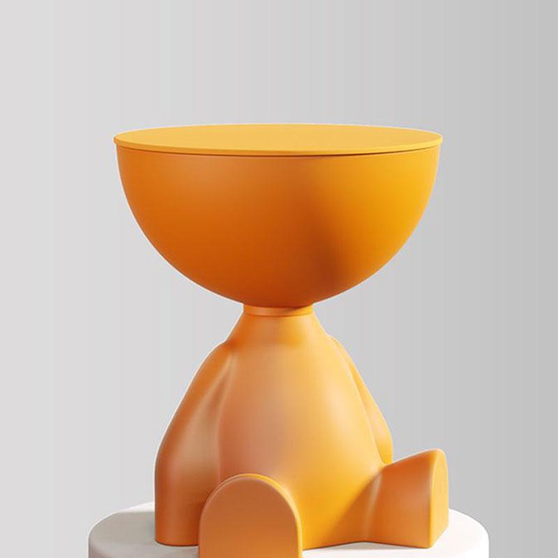 Light Luxury Cartoon Sofa Edge Table Creative Flat Head Coffee Table Small Household Plastic Coffee Table Furniture Side Table