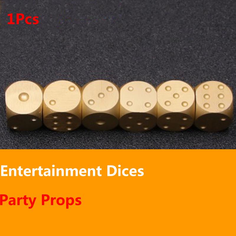 Buy Dices Aluminum Polyhedral Metal Solid Club Bar Dice Playing Game