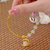 Gifts Rabbit Pendent Niche Design Fashion Jewelry Women Bracelet Chinese Style Bracelet Hand Rope