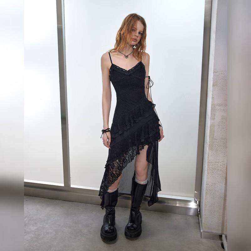 UNIFREE Lace Strap A-Line Dress