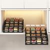 Down Spice Rack 3-Tier Pull Organizer Inside Out Spice Cabinets Space Saving Storage Shelf