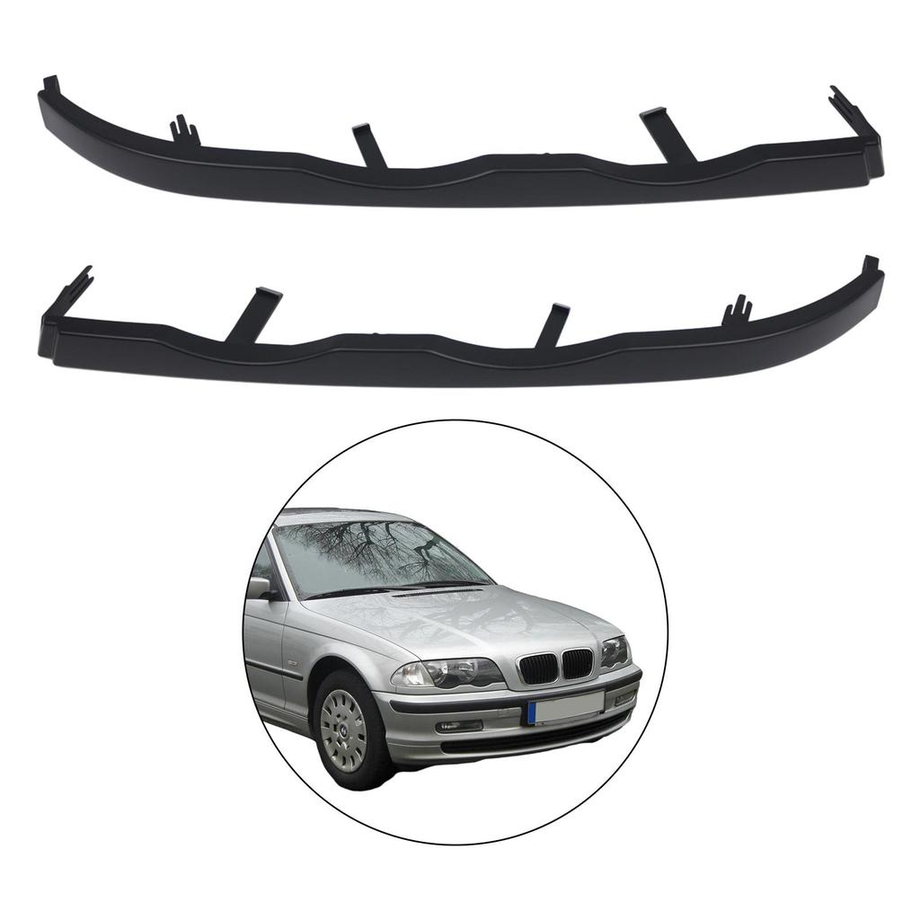 Headlight Molding Trim Lower Filler Assembly Automotive Exterior Easy Installation for BMW 3 Series E46 1998-2001 4 Door