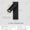 New Led Wall Lamp Sconce with Switch Black Brass Creative USB Port Reading Wall Lamp with 3W Spotlight for Bedroom Bedside