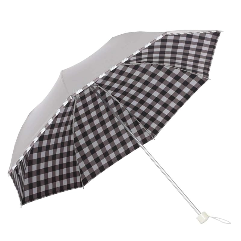 

parasol lightweight folding ladies For both rain and shine UV cut shading heat shield Cool Umbrella [LIEBEN-0590(0577)] (block check)
