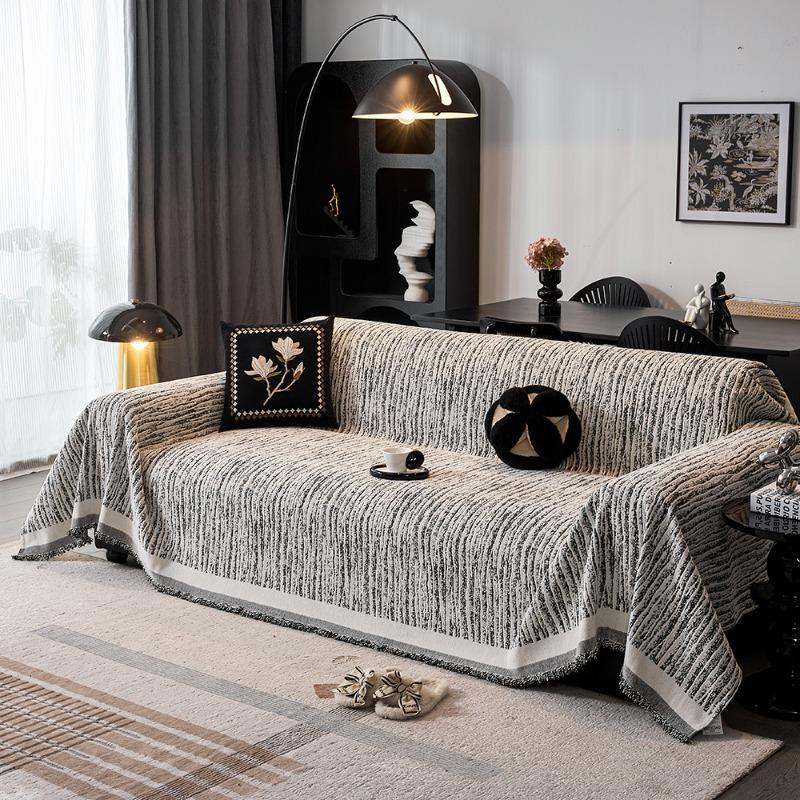 Premium sofa cover cloth towel, all-season universal cream wind sofa seat cushion, all-inclusive, all-inclusive cover cover, non-slip cover blanket