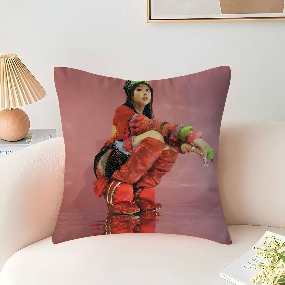 B-Beabadoobee Pillow Cushion Cover Pillowcase Living Room Sofa Home Decor Customized
