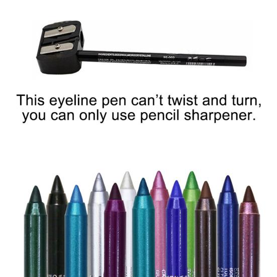 Stylo bâton d'ombre à paupières, 14 couleurs, imperméable, longue durée, lustre nacré