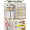 TTWO Over-the-Trash Can Rack, Kitchen Rack, 5-Tier Adjustable Height, Microwave Rack, Microwave Board, Worktop, Storage Rack, Heavy-Duty, 70kg Load Ca