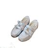 Grape mother 2025 pairs of Velcro color collage soft sole soft surface ballet single shoes Mary Jane casual shoes women's spring