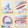 Portable Denture Cleaning Box Featuring Mirror Compartment Hand Cranked Retainer Organizers