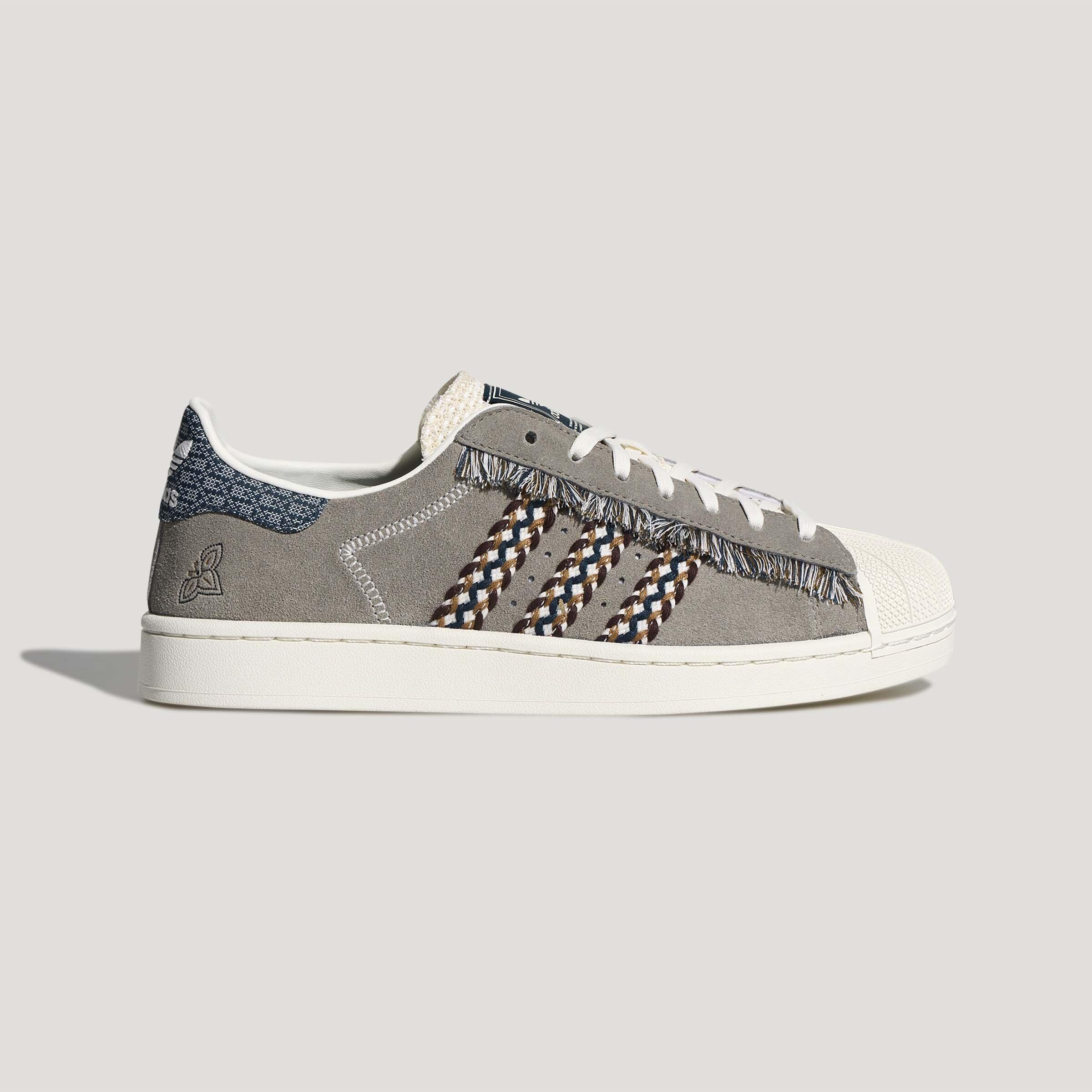 Adidas Originals Superstar 2 Skateboard Shoes Unisex Gray 42.5