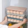 Stackable Home Storage Box Kitchen Refrigerator Egg with Holder Container Lid