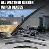 Natural Rubber Wiper Blades Car 3 Piece Set for Mazda CX-5 CX-9 Pre-2017/2017+, 24"+18"+14" Easy Installation Front and Rear Windshield Wipers, Silent