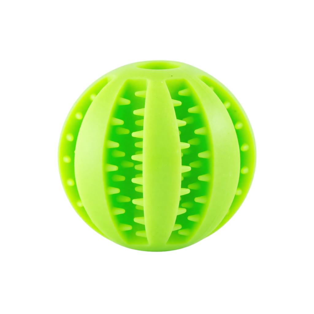 Durable Silicone Dog Chew Ball Interactive Treat Dispensing Toy for Dental Cleaning and Mental Stimulation Slow Feeding Puzzle Ball