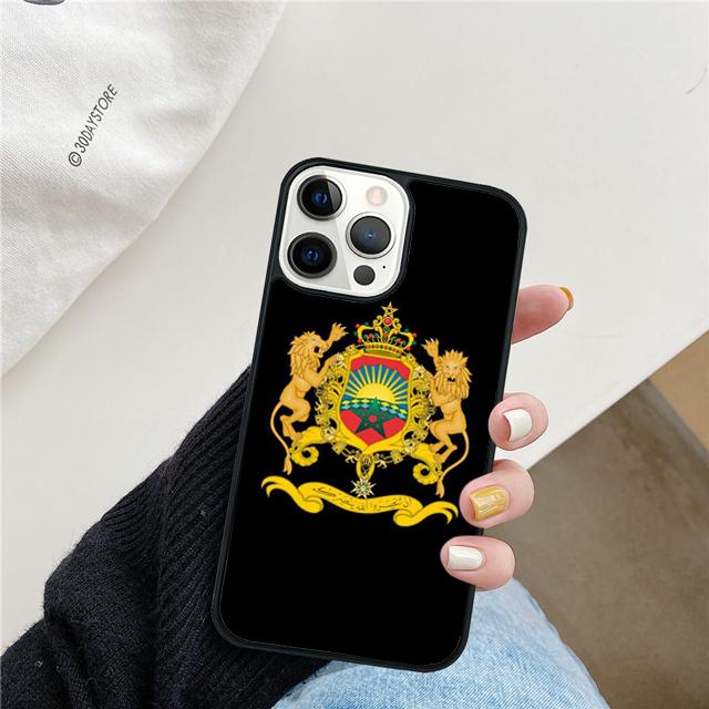 Morocco Flag Moroccan Unique Coque Shell For iPhone 17 Air 15 16 14 13 12 Pro Max 11 Pro Max Plus Phone Case Cover