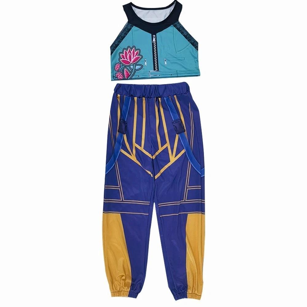 Anime Zoey Cosplay Costumes Demon Rumi Mira Role Play Uniform Full Set Top Pants Hunters 3D Print Halloween Dress Up Suits