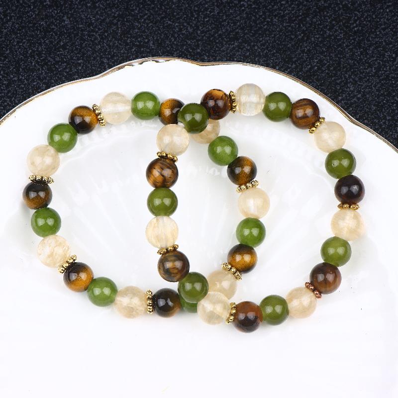 

Natural Tiger S Eye & Citrine Menopause Bracelet. Balances Symptoms, Hot Flashes. Year-Round Bohemian Gift A2