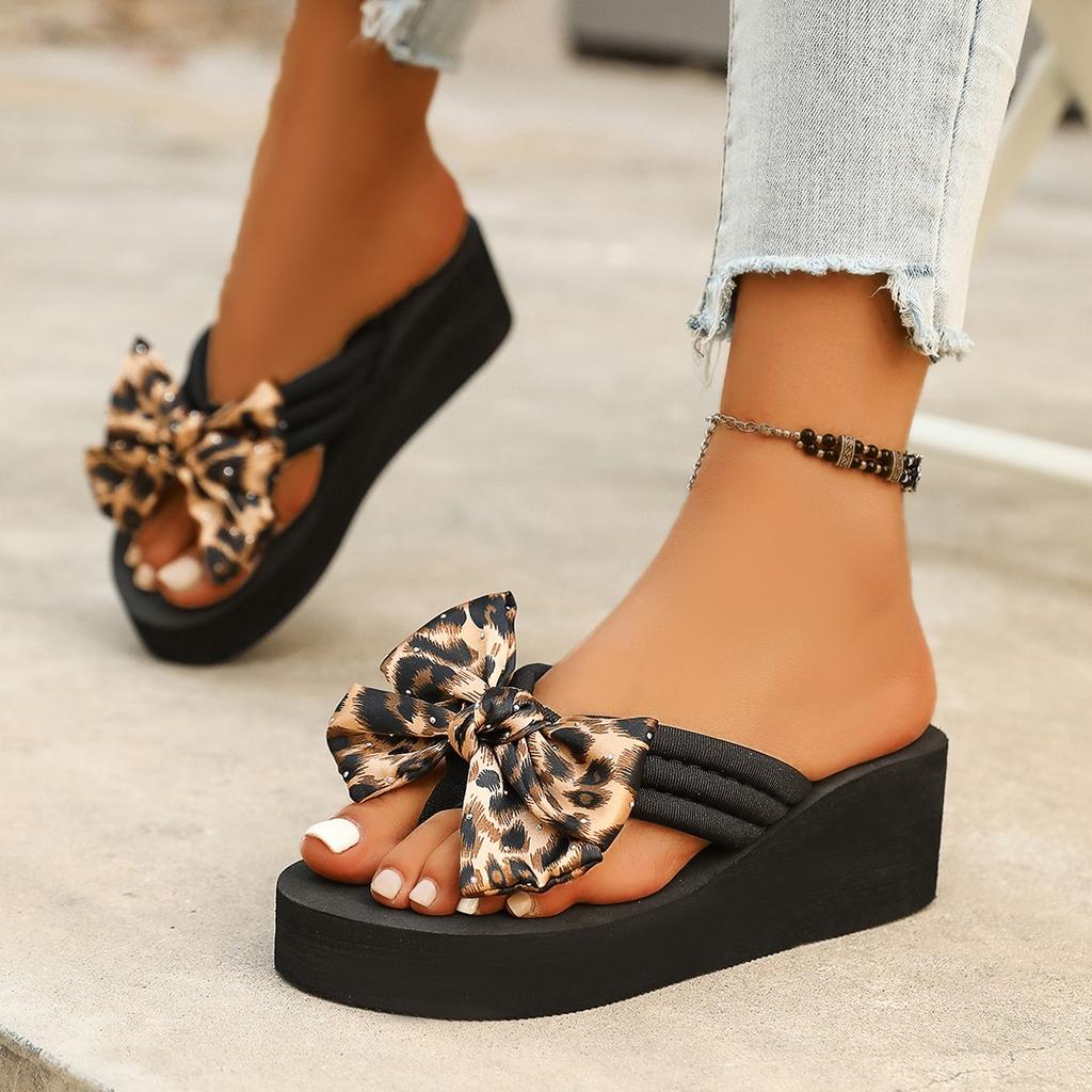 Fashion Flower Women Platform Slippers Casual Clip Toe Slides Shoes Summer New 2025 Trend Designer Cozy Woman Sandals