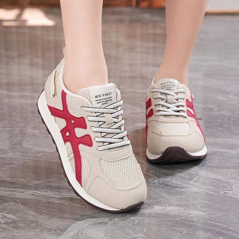 Spring new ins trendy mesh breathable shoes student street shooting sports leisure running shoes K