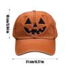 Halloween Pumpkin Hat Running Hats Pumpkin Face Trendy Headwear for Outdoor Camping Travel Halloween Parties Fishing Beach